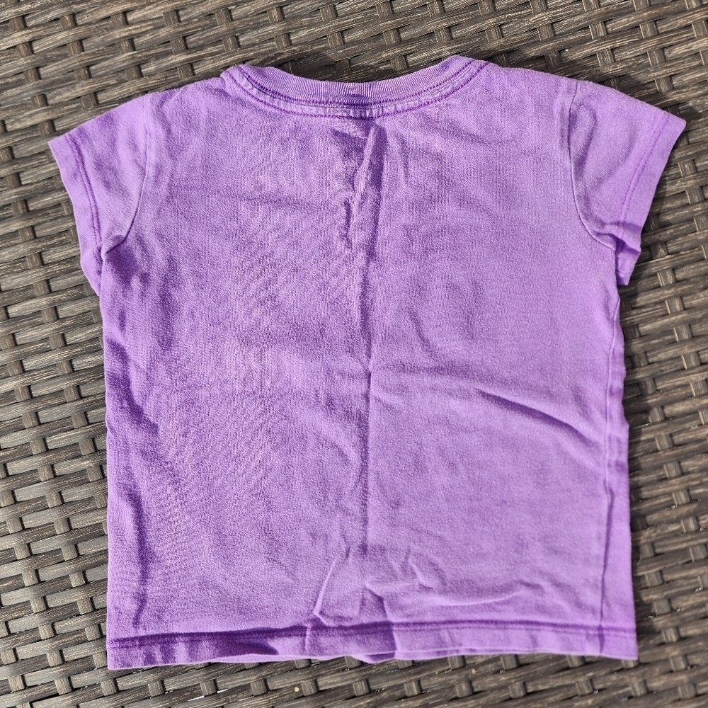 Disney Princess Cinderella Purple Short Sleeve Kids Tee Size XXS 2-3 - Picture 3 of 6